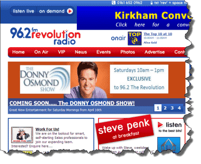 Donny Osmond to appear on UK Radio