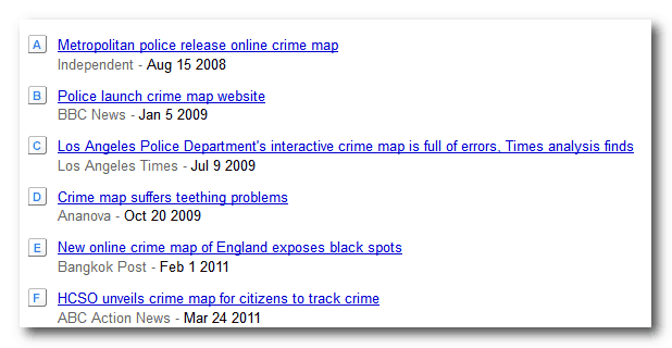 Crime Map News