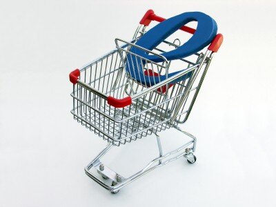 E-Commerce shopping cart (top view)