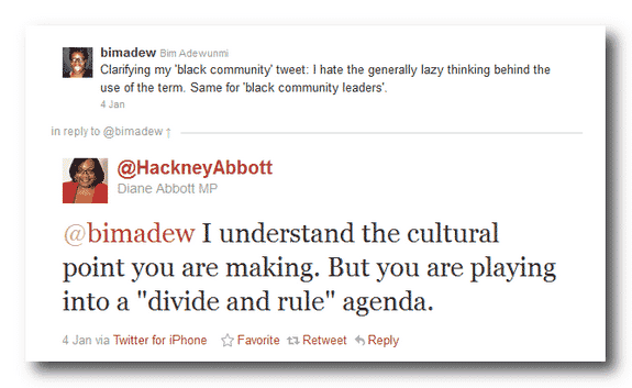 Diane Abbott on Twitter
