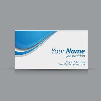 A typical business card