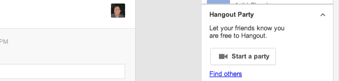 Screen shot of Google+ Private Hangout
