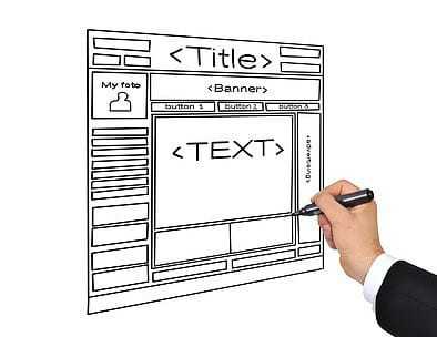 hand drawing template web page