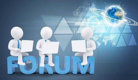 Group of people in forum