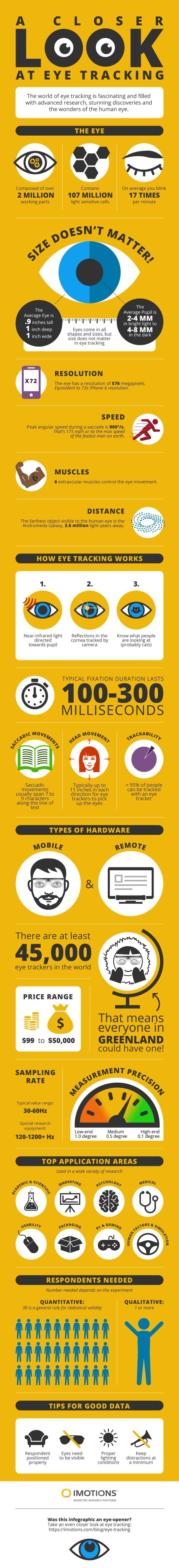 Eye tracking infographic