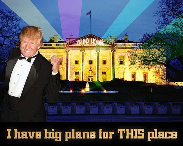 Donald Trump Whitehouse composite image