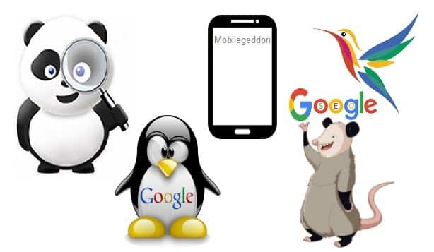 Google updates concept