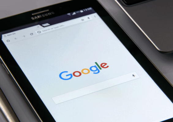 Web search using Google