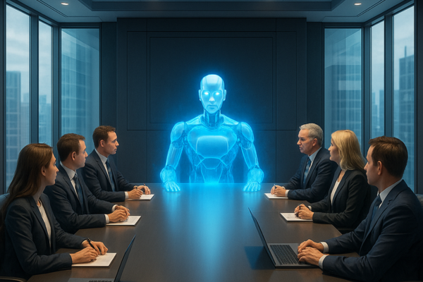 AI robot heading board of directors