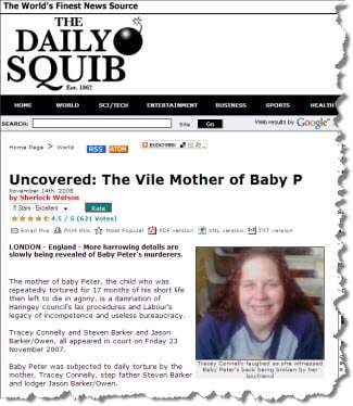 Blogs identified Baby P's mother several months ago Blogs identified Baby P's mother several months ago