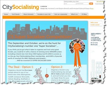 CitySocialising seeks the most sociable people in the UK