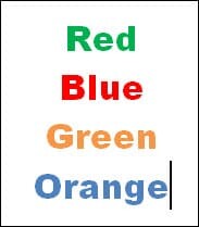 The Stroop Effect